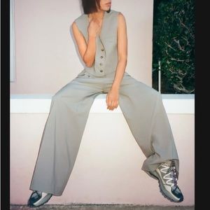 Full length menswear style pants